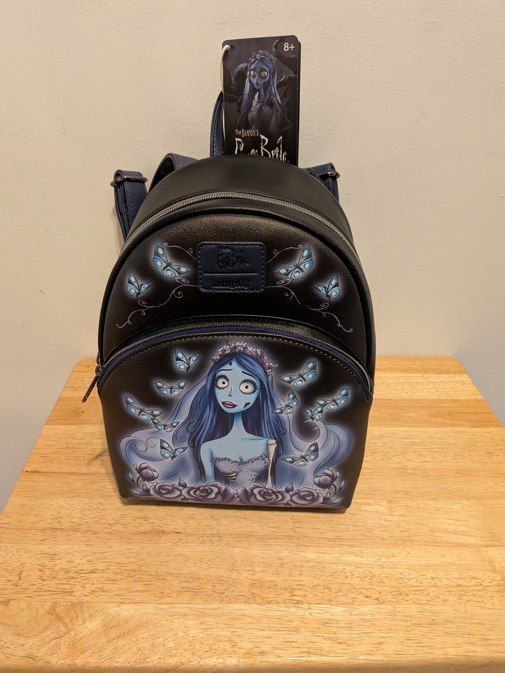 Loungefly Corpse Bride Mini Backpack - Black & Blue